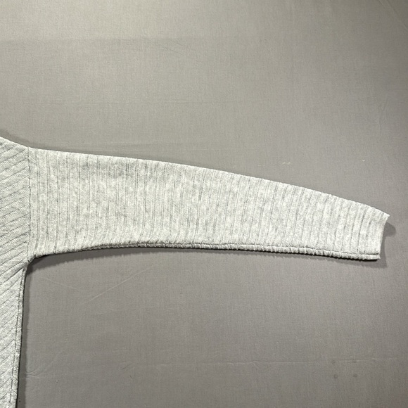 Oliver Bonas Ribbed Knit Sweater Dress, Long Sleeve, Gray, Textured - Womens 8 - Picture 10 of 15